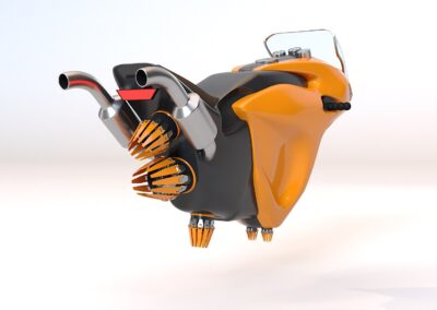 3D hoverbike model