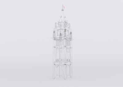 canadian tower 3d model