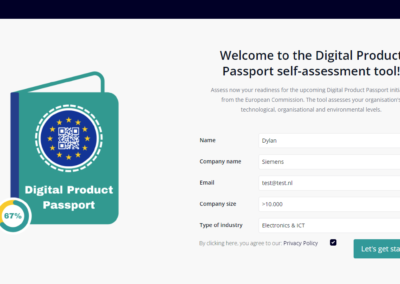 Digital Product Passport self-assessment tool developed in Mendix